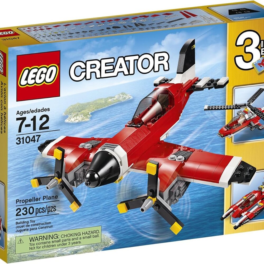 Lego Propeller Plane Creator Set 31047 with Brick Separator!